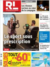 Portada de Le Republicain Lorrain (Francia)