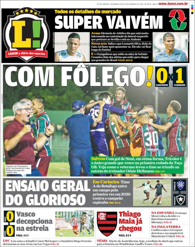 Portada de Lance! (Brasil)