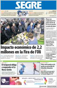 Portada de Segre  (Espa&ntilde;a)