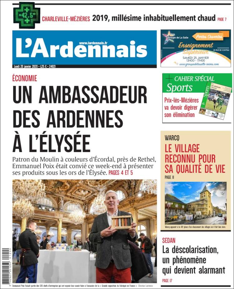 Portada de L'Ardenais (Francia)