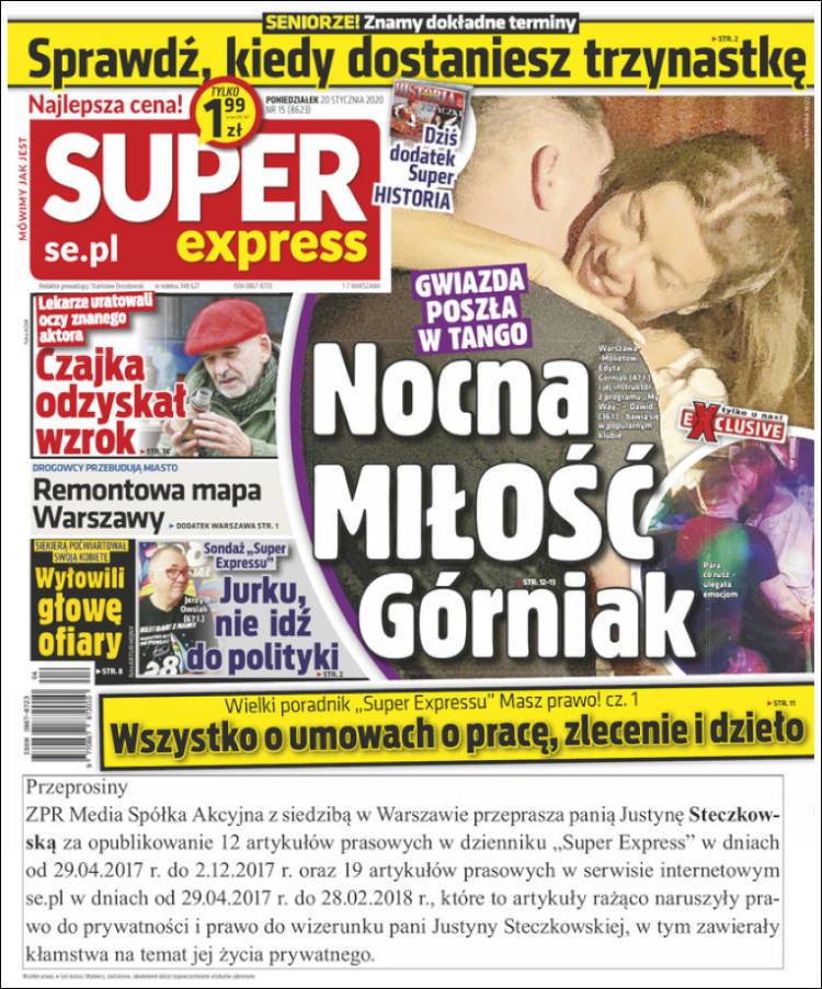 Portada de Super Express (Polonia)