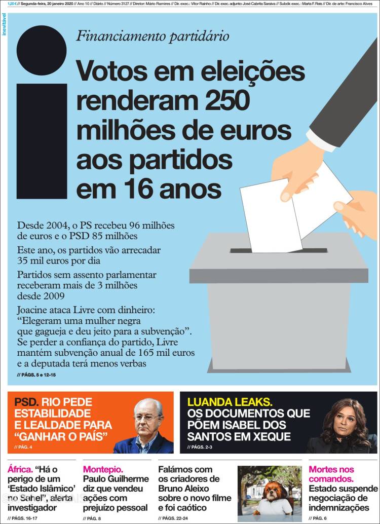 Portada de I - informação (Portugal)