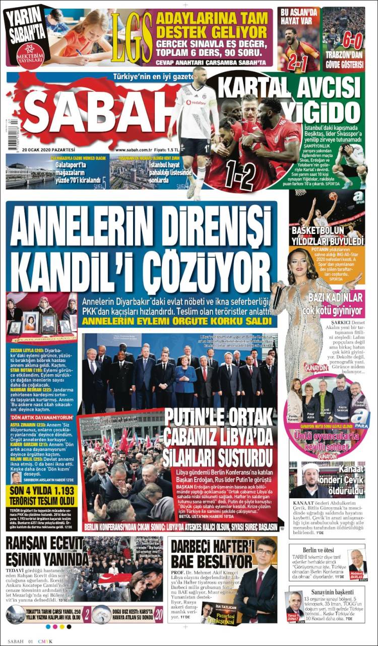 Portada de Sabah (Turqu&iacute;a)