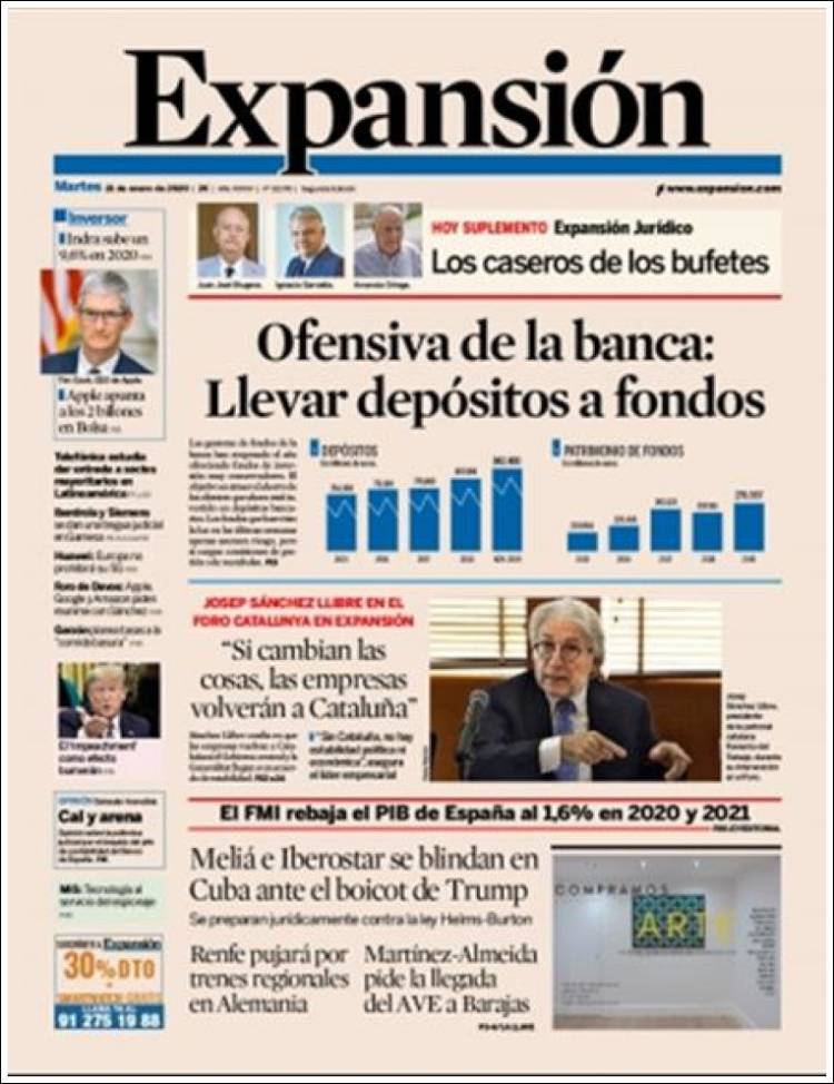 Portada de Expansión (Espa&ntilde;a)