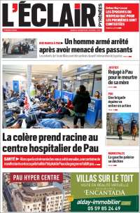 Portada de L'Eclair des Pyrénées (Francia)