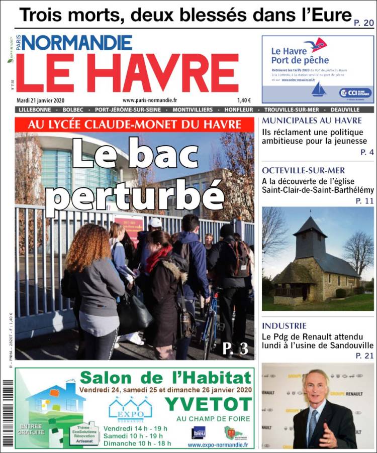 Portada de Le Havre Libre (Francia)