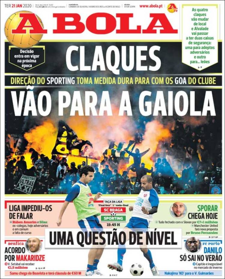 Portada de A Bola (Portugal)