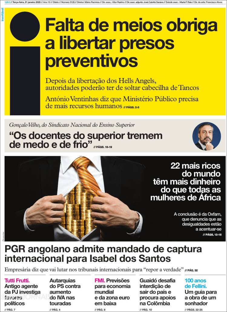 Portada de I - informação (Portugal)