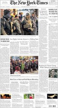 Portada de New York Times (USA)