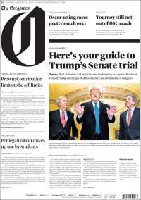 Portada de The Oregonian (USA)