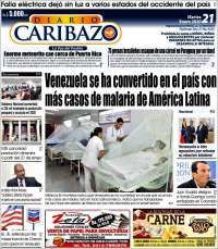 Portada de Diario Caribazo (Venezuela)