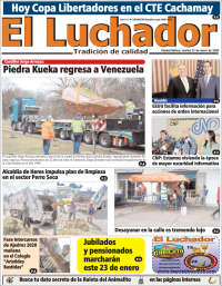 Portada de El Luchador (Venezuela)