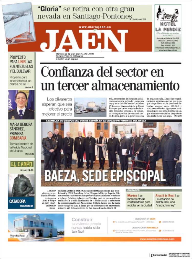 Portada de Diario Jaén (España)