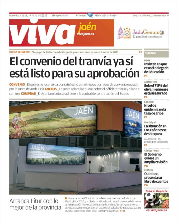 Portada de Viva Jaén (España)