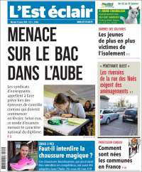 Portada de L'Est Eclair (Francia)