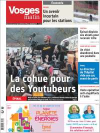 Portada de Vosges Matin (Francia)