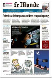 Portada de Le Monde (Francia)