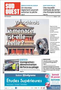 Portada de Sud Ouest (Francia)