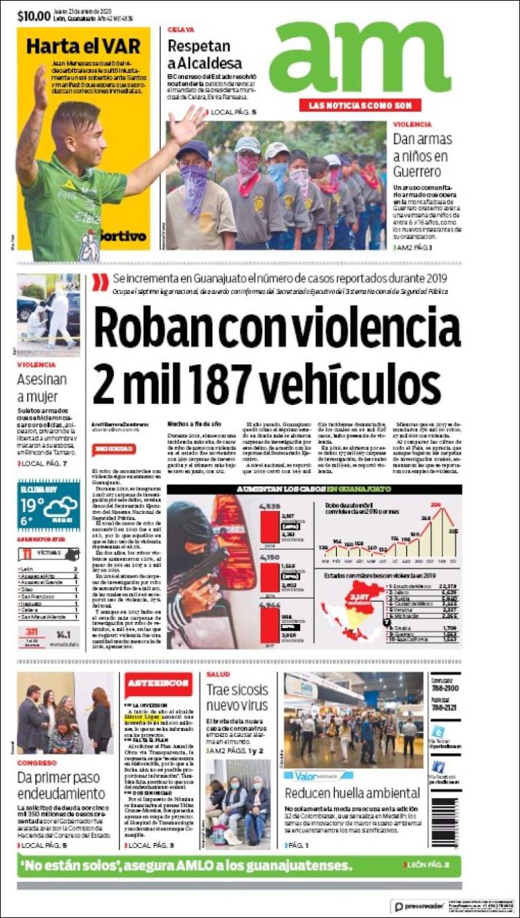 Portada de Al Día A.M. (México)