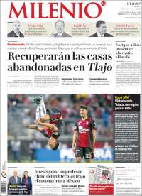 Portada de Milenio - Jalisco (México)