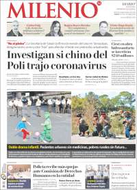 Portada de Milenio - Tamaulipas (México)