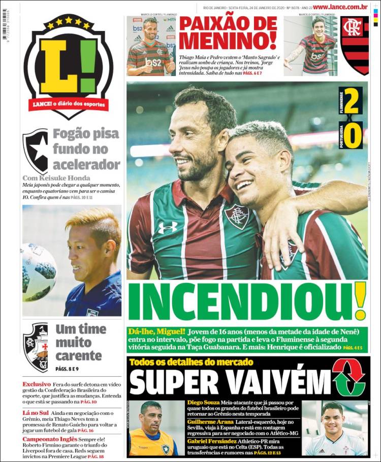 Portada de Lance! (Brasil)