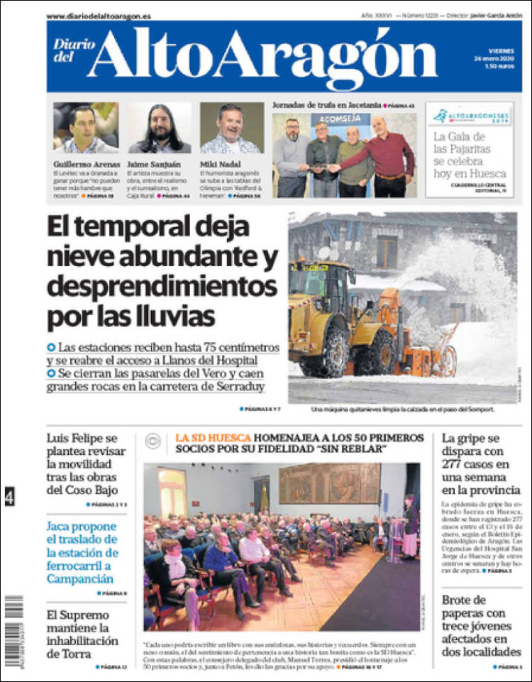 Portada de Diario del AltoAragón (España)