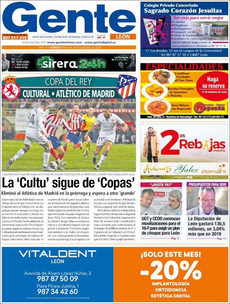 Portada de Gente en León (España)