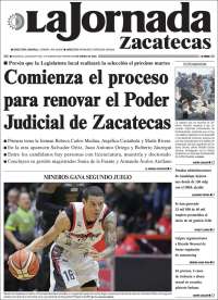 Portada de Jornada de Zacatecas (México)