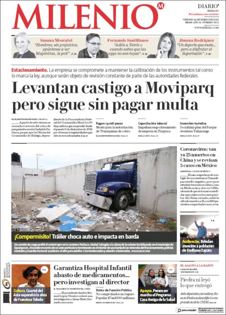Portada de Milenio de Hidalgo (México)
