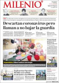 Portada de Milenio - Tamaulipas (México)