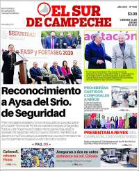 Portada de El Sur de Campeche (México)