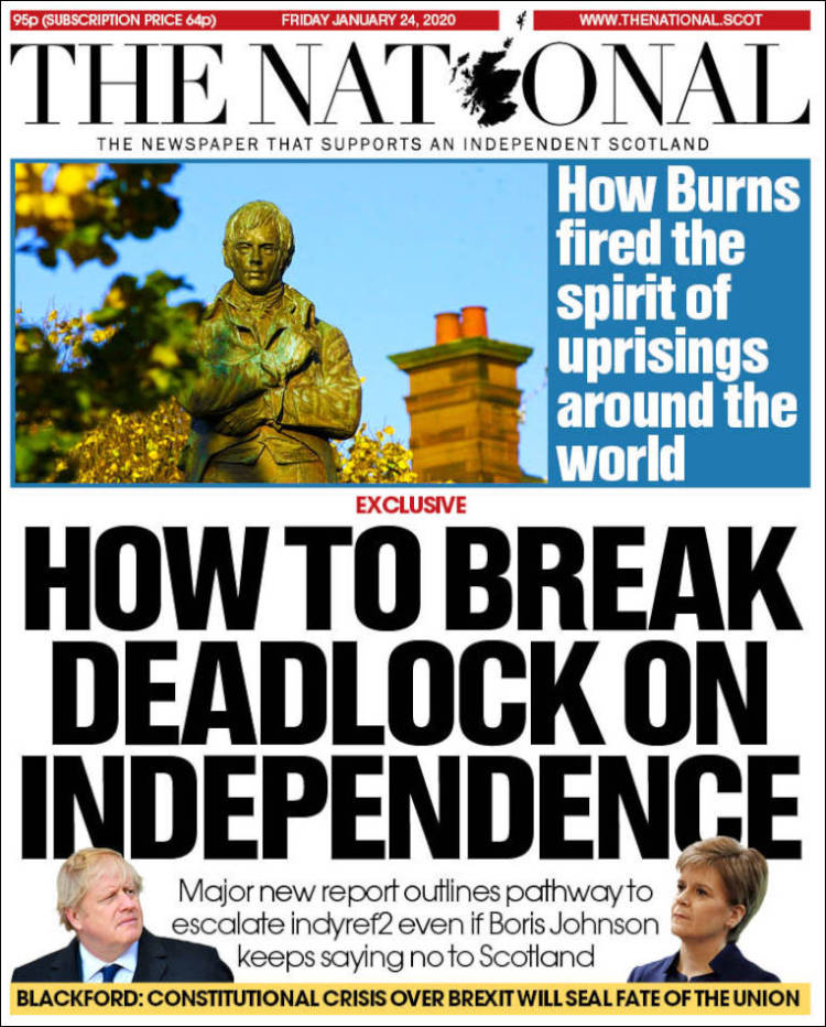 Portada de The National (Reino Unido)