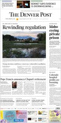 Portada de The Denver Post (USA)