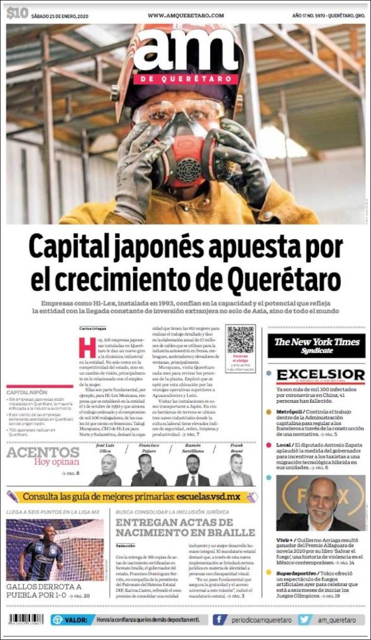 Portada de A.M. Querétaro (México)