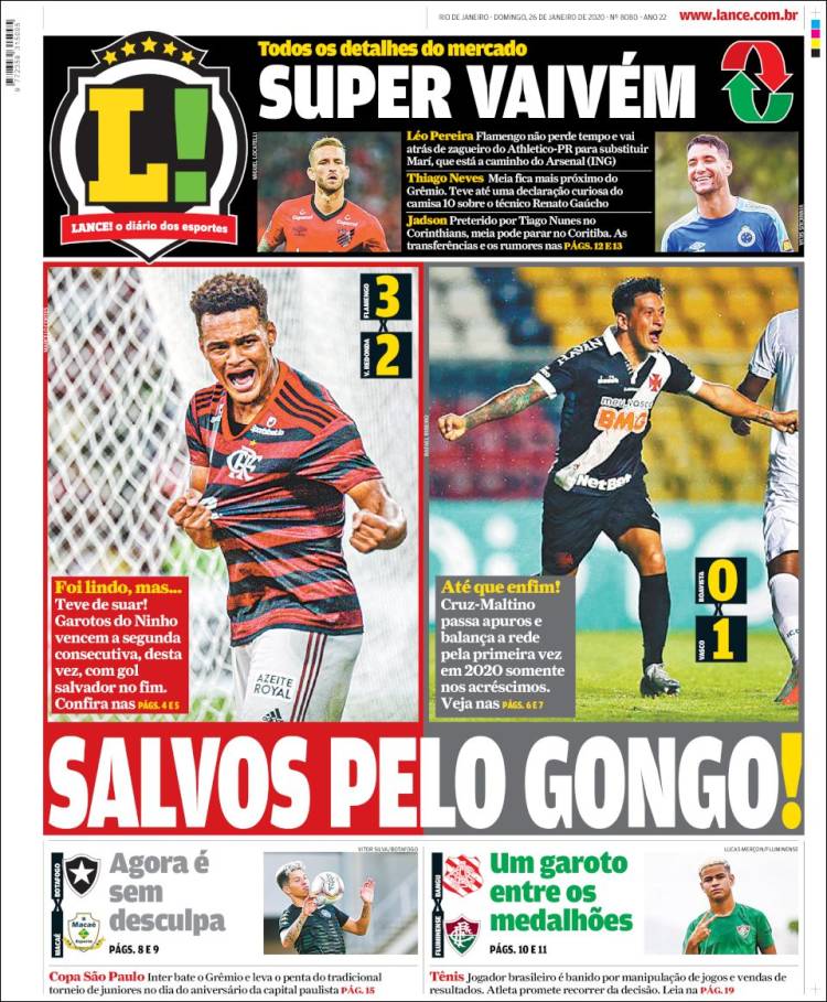 Portada de Lance! (Brasil)