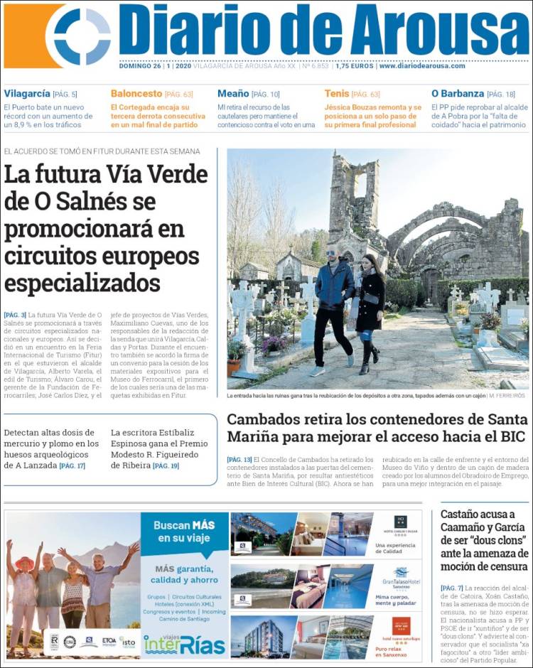 Portada de Diario de Arousa (España)