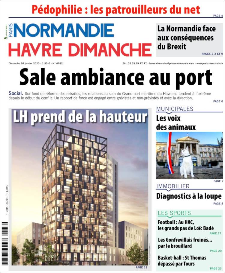 Portada de Le Havre Libre (Francia)