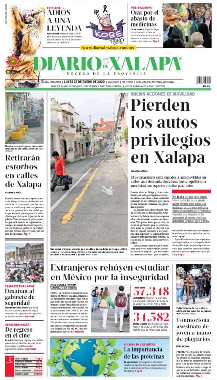 Portada de Diario de Xalapa (México)