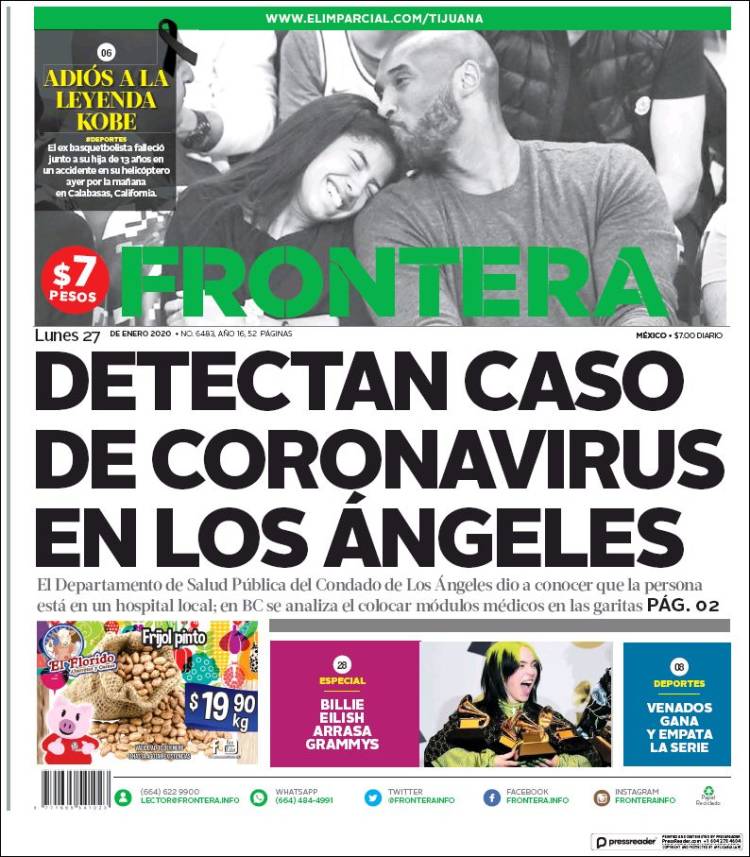 Portada de El Imparcial (México)