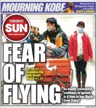 Portada de The Toronto Sun (Canadá)