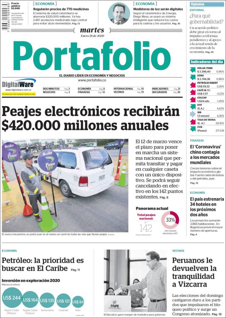 Portada de Portafolio (Colombia)