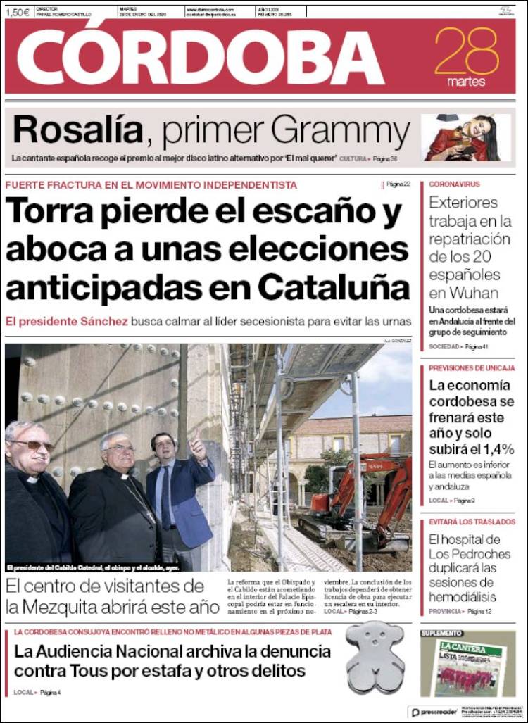 Portada de Diario de Córdoba (Espa&ntilde;a)