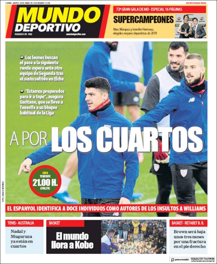 Portada de Mundo Deportivo Bizkaia (Espa&ntilde;a)
