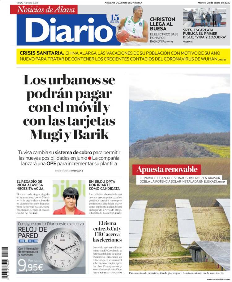 Portada de Noticias de Álava (Espa&ntilde;a)