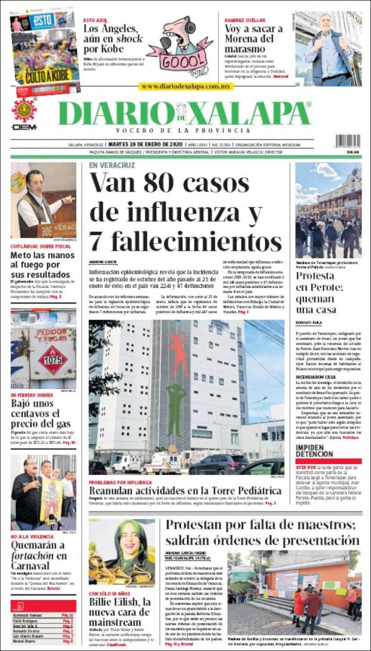 Portada de Diario de Xalapa (México)