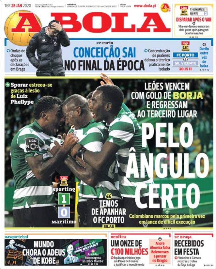 Portada de A Bola (Portugal)