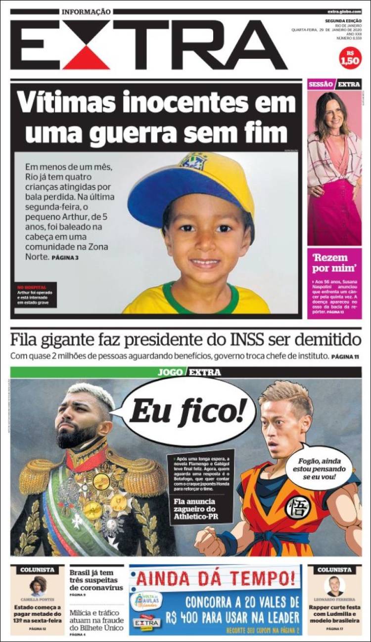 Portada de Extra (Brasil)