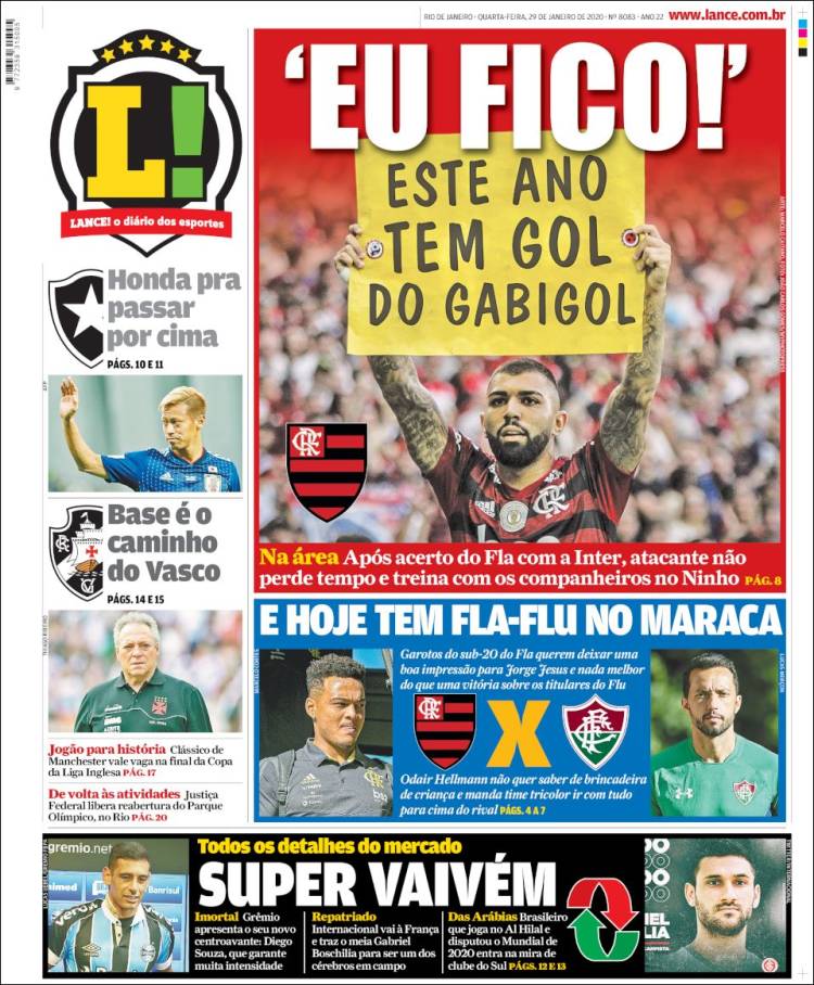 Portada de Lance! (Brasil)