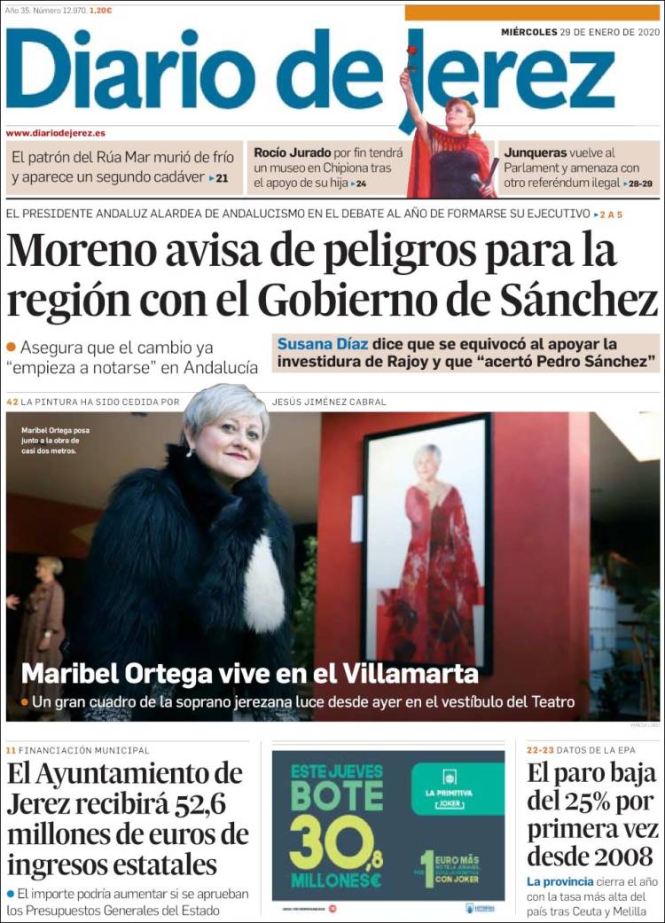 Portada de Diario de Jerez (Espa&ntilde;a)